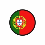 PR 9974 Portugal flag rond