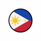 PR 9971 Philippines flag rond