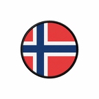 PR 9959 Norvege flag rond