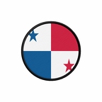PR 9955 Panama flag rond