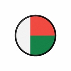 PR 9936 Madagascar flag rond