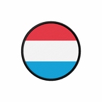 PR 9933 Luxembourg flag rond