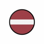 PR 9932 Lettonie flag rond