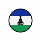 PR 9927 Lesotho flag rond