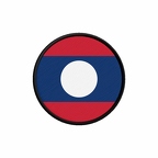 PR 9926 Laos flag rond