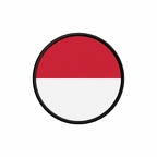 PR 9910 Indonesie flag rond