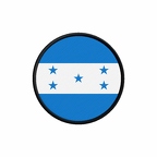 PR 9907 Honduras flag rond