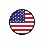 PR 9890 Etatsunis flag rond