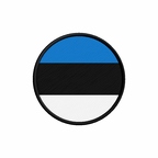 PR 9889 Estonie flag rond
