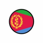 PR 9887 Erythree flag rond