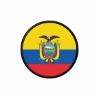 PR 9886 Equateur flag rond