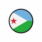 PR 9882 Djibouti flag rond