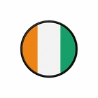PR 9879 Coted'ivoire flag rond