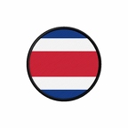 PR 9878 Costarica flag rond