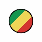 PR 9875 Congo flag rond