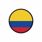 PR 9873 Colombie flag rond