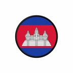 PR 9865 Cambodge flag rond