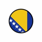 PR 9859 Bosnie flag rond