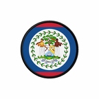 PR 9854 Belize flag rond