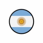 PR 9844 Argentine flag rond