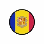 PR 9840 Andorre flag rond