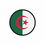 PR 9839 Algerie flag rond