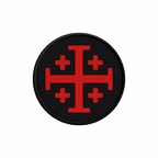 PR 10196 CROIXJERUSALEMNOIR flag rond
