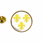 AX 10208 fleurdelysblanc flag rond