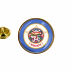 AX 10084 Minnesota flag rond
