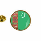 AX 10011 Turkmenistan flag rond