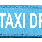 DCP 249 chauffeur de taxi bleu blanc