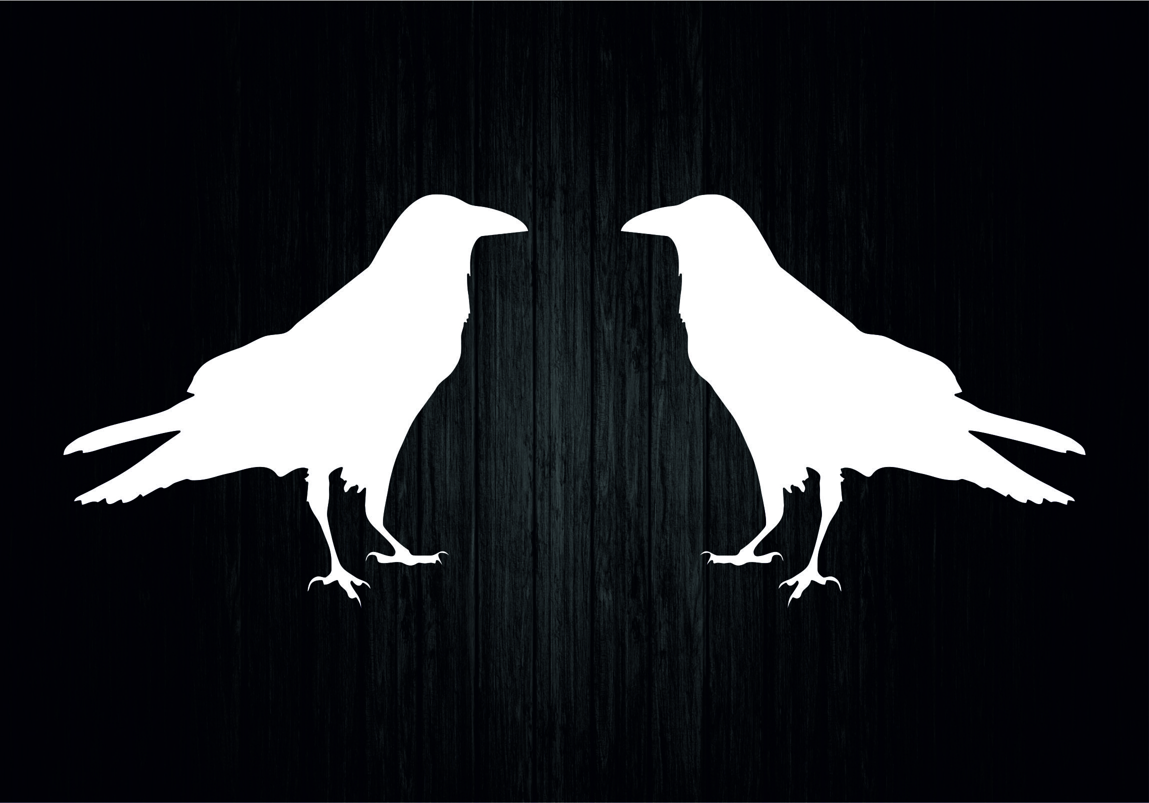 2 pegatinas cuervo cuervo viking odin wikinger cuervo moto coche r5 - Imagen 1 de 1